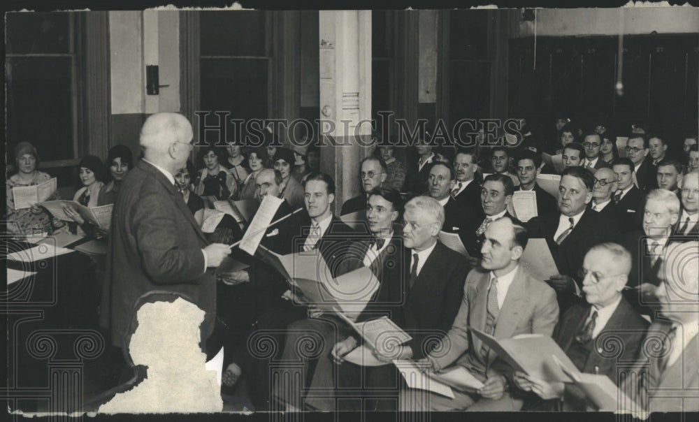 1989 Press Photo Daily News Choral Society Practice