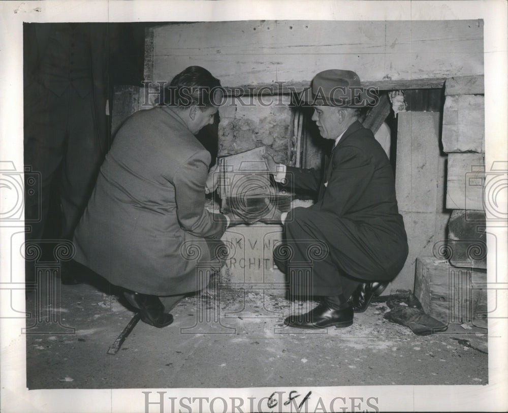 1950 Press Photo Farewell Ceremony Peoples Harvey