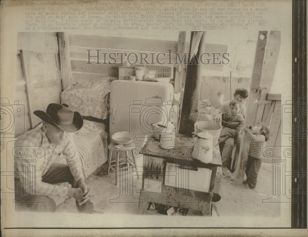 1970 Press Photo Poverty in Rural America