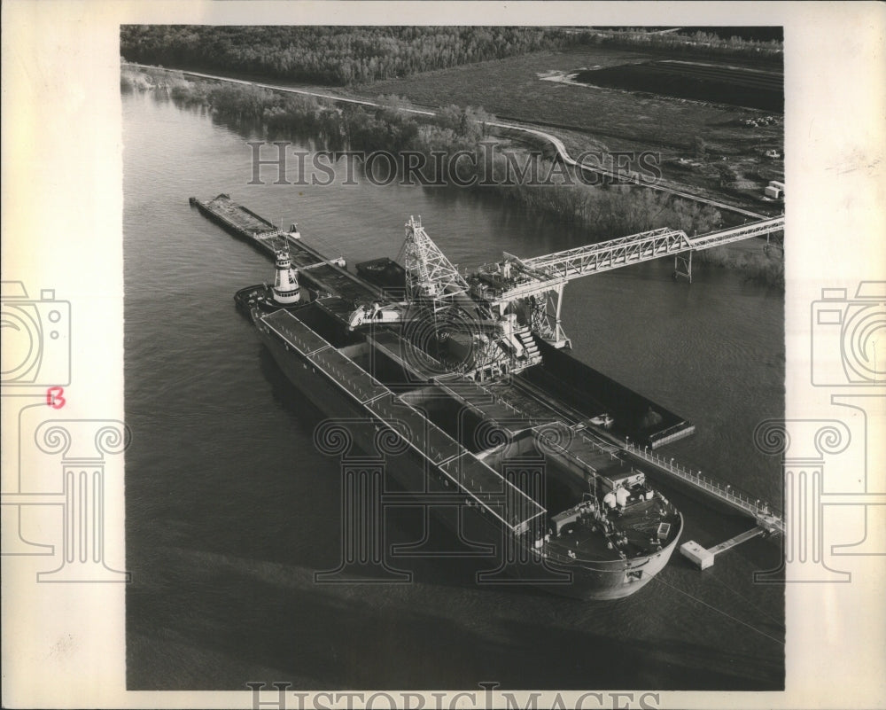 1981 Press Photo Coal Handling Drovo Corp Illinois