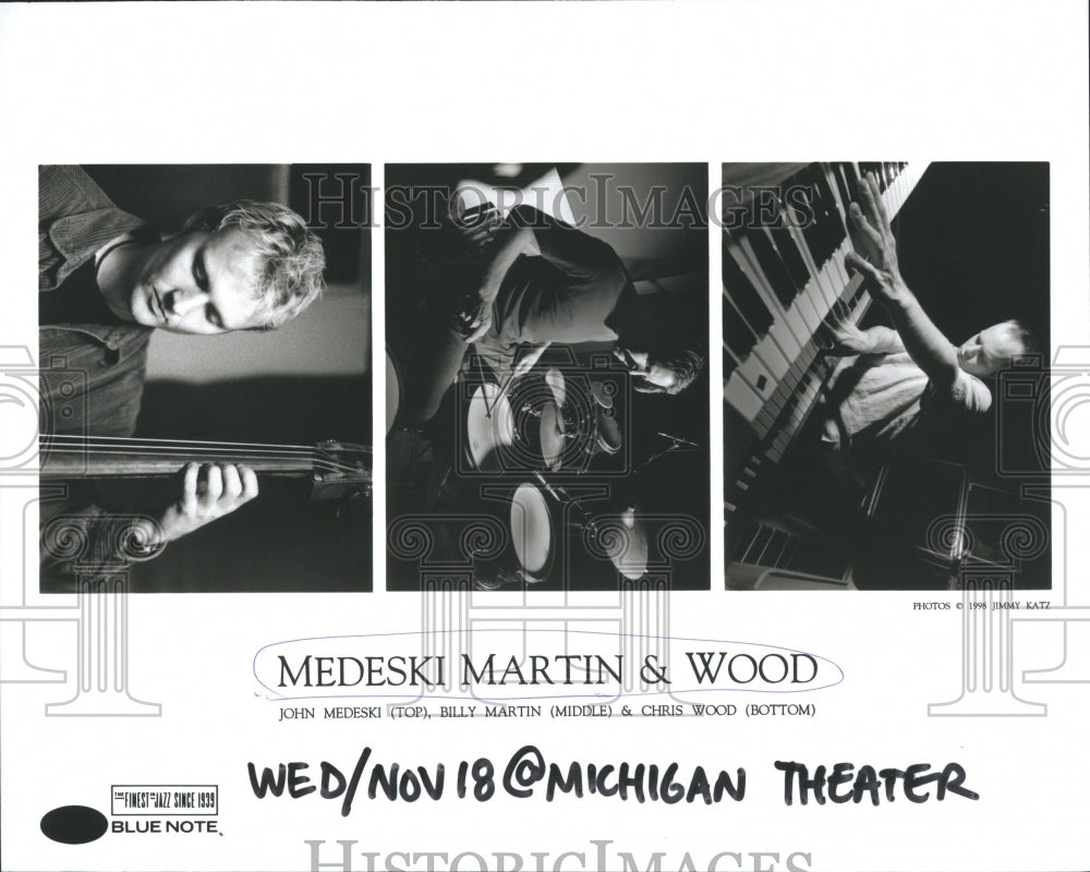 1998 Press Photo Medeski Martin &amp; Wood