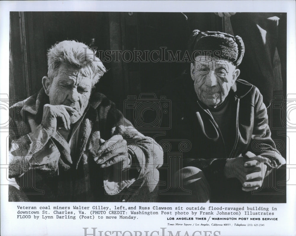 1978 Press Photo Veteran Coal Miners