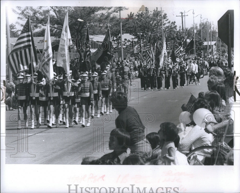 1974 Harper Woods Memorial Day Parade Press Photo