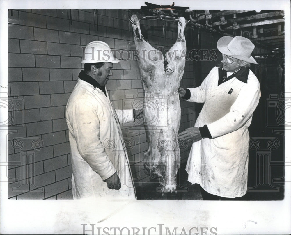 1976 Press Photo Meat Prepared Sausages Bolognese