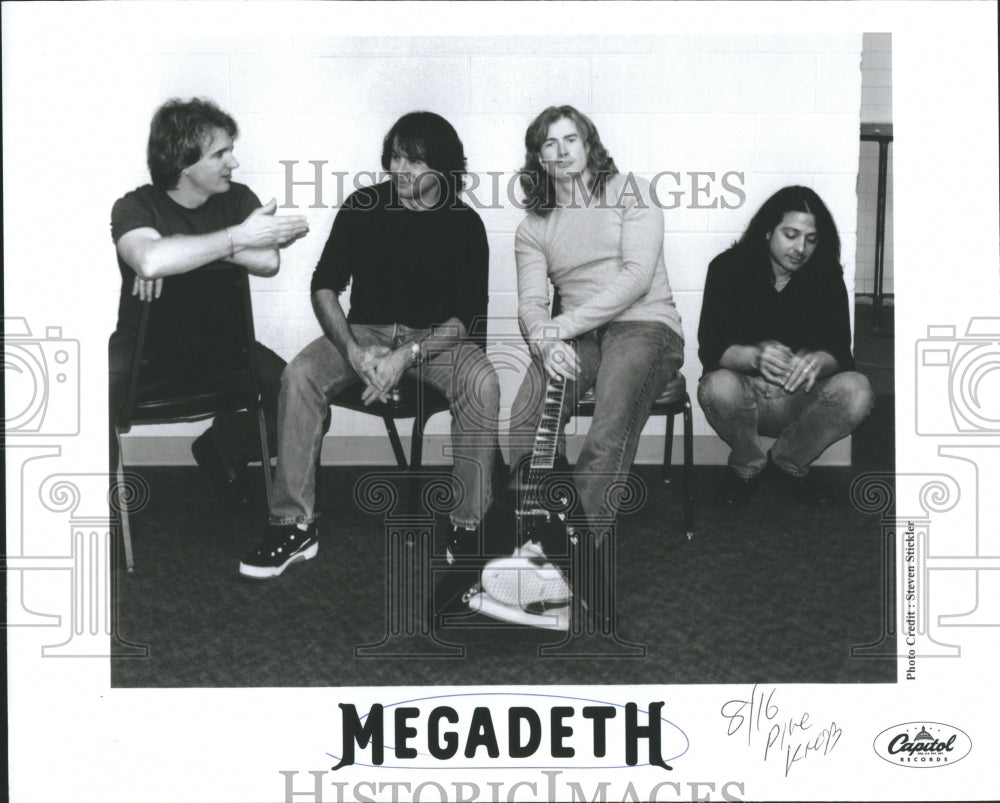 Press Photo Megadeth American Metal Band Los Angels