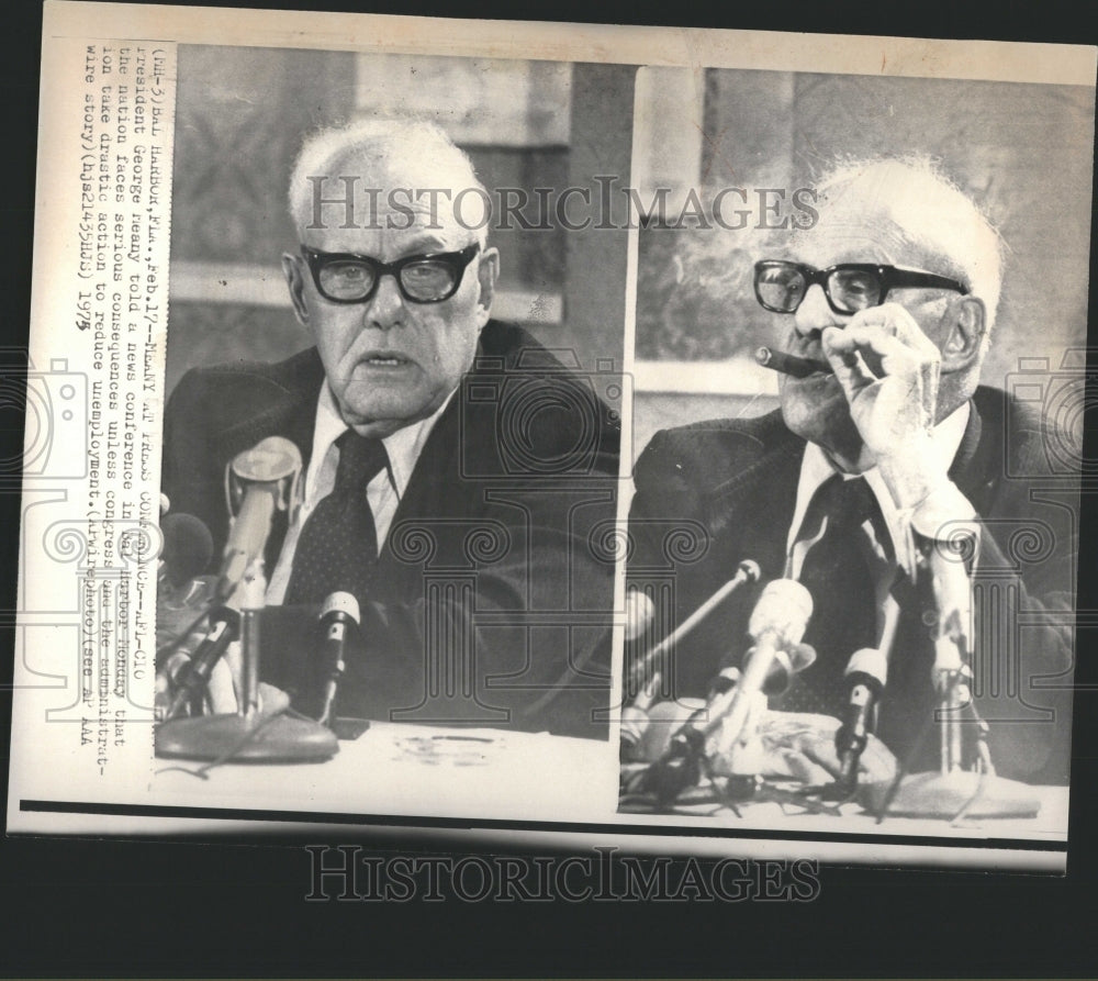 1975 Press Photo Meany Francis Taylor New York City