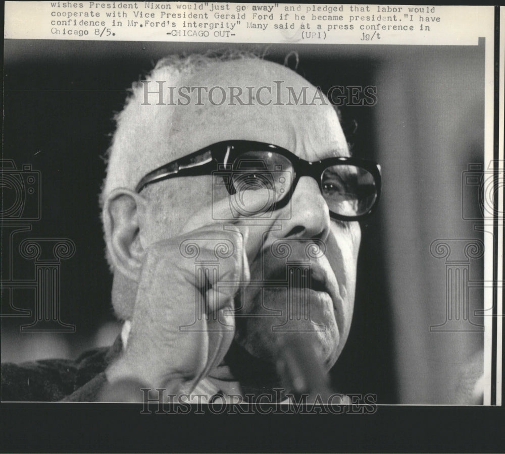 1974 Press Photo President Nixon Vice President Ford