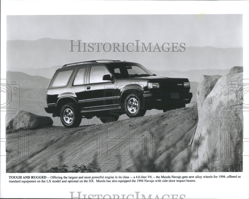 1994 Press Photo Mazda Navajo Model Car V6 Engine