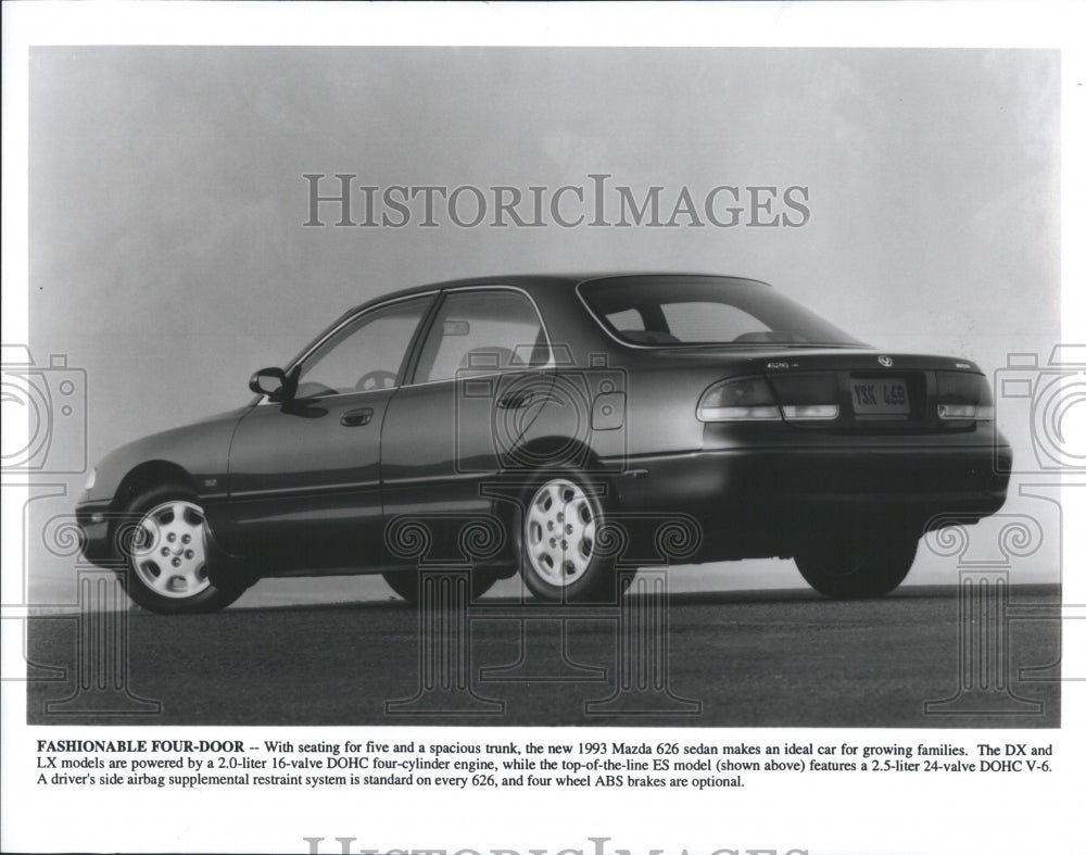 1992 Press Photo 626 Sedan Mazda Automobile Sedan