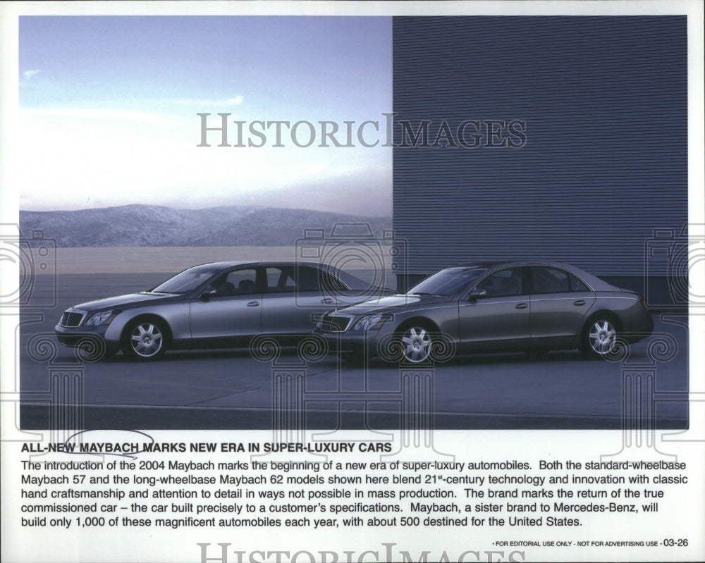 2004 Press Photo 2004 Maybach