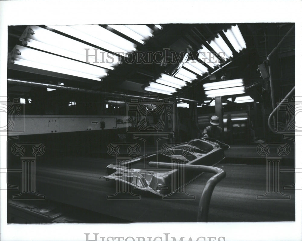 1994 Press Photo View of an area of Mazda Plant