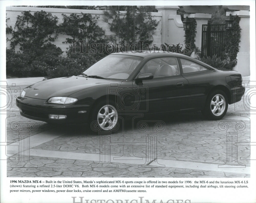 1996 Press Photo 1996 Mazda MX-6