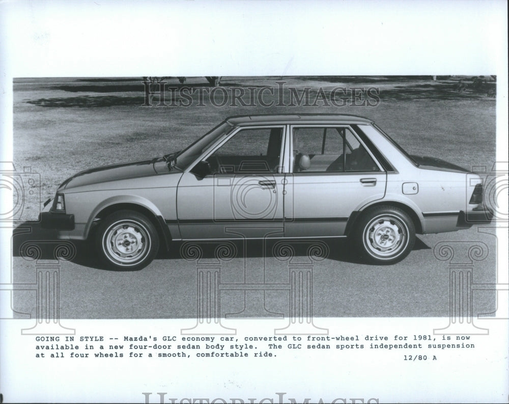 1980 Press Photo Mazda&#39;s GLC economy car.