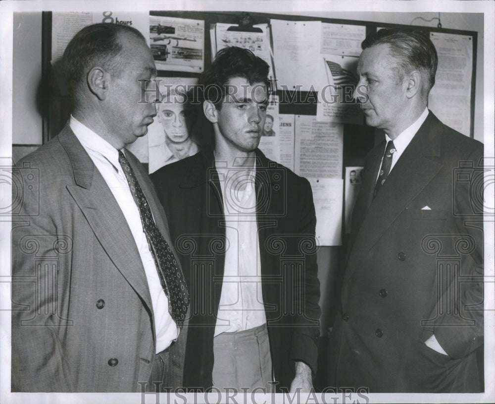 1953 Press Photo Lawrence Maurer William McBrearty Atty