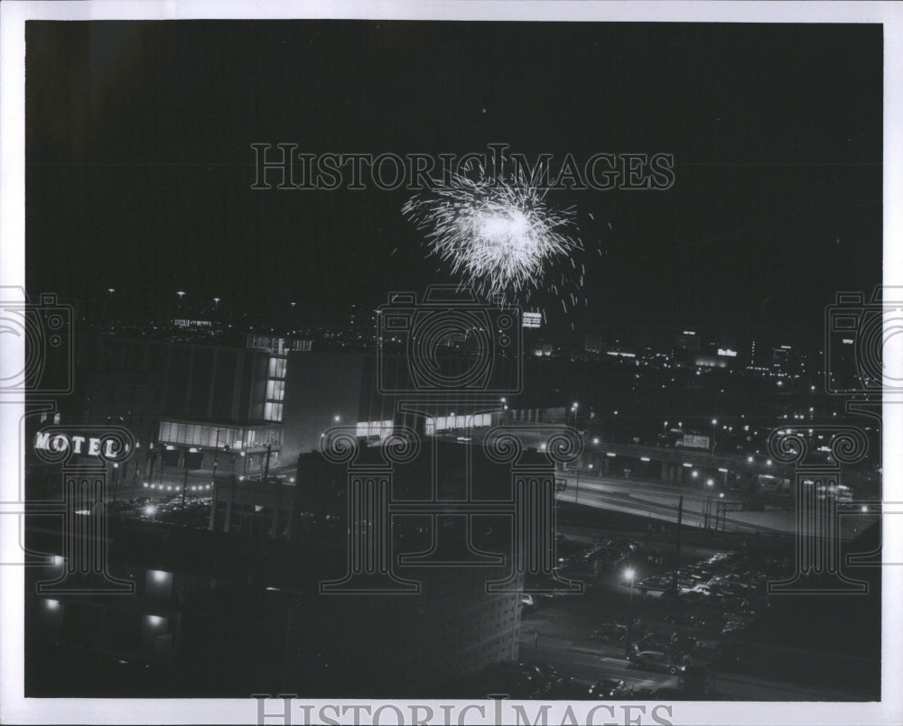 1970 Press Photo Fireworks Freedom Festival