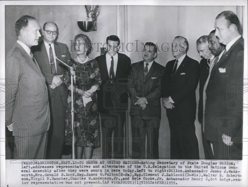 1959 Press Photo Douglas Dillon