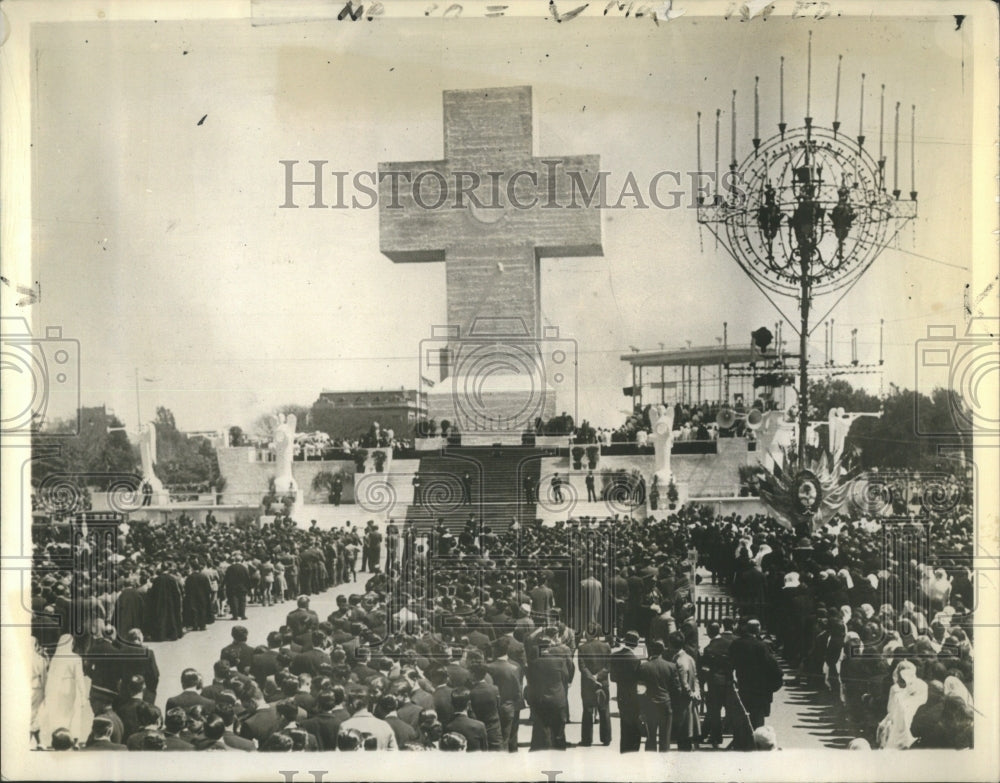 1934 Press Photo Eucharistic Congress Opening Trumendou