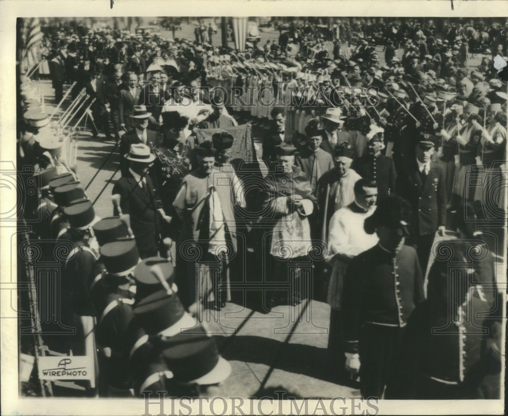 1935 Press Photo Roman Catholioc Church Congress Real