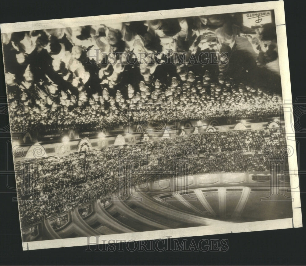 1935 Press Photo 17,000 Audience at Eucharistic Congres