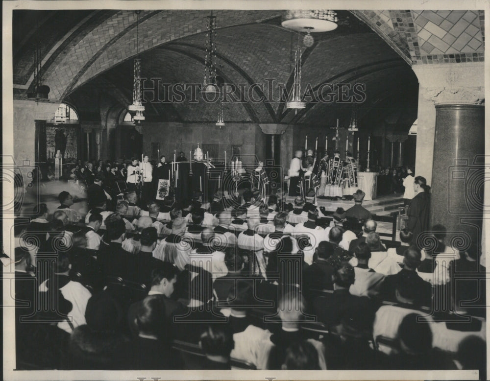 1939 Press Photo Catholic University Shrine Soleman