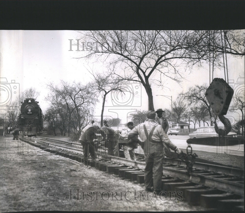 1961 Press Photo Steam Locomotive Train No 2903 Industr