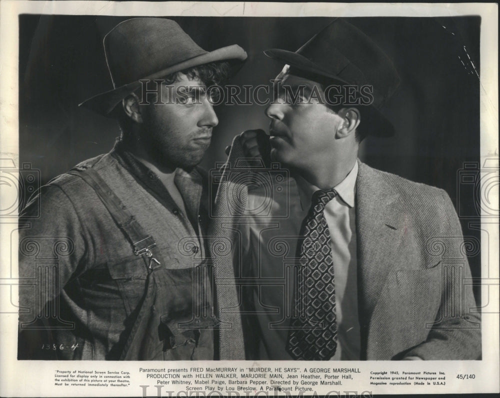 1945 Press Photo Peter Whitney Actor Hollywood