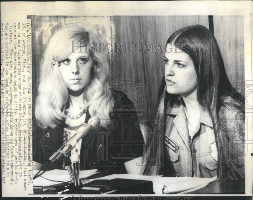 1974 Press Photo Sue Sember Warren Mich Ann O&#39;Conner 19