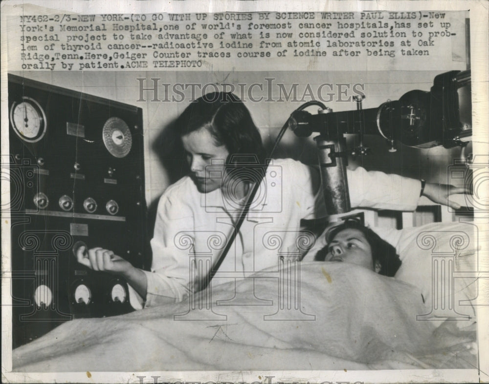 1948 Press Photo New York&#39;s Memorial Hospital