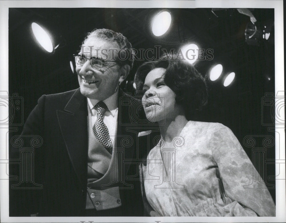 1972 Press Photo Alfredo Antonini and Christine Spencer