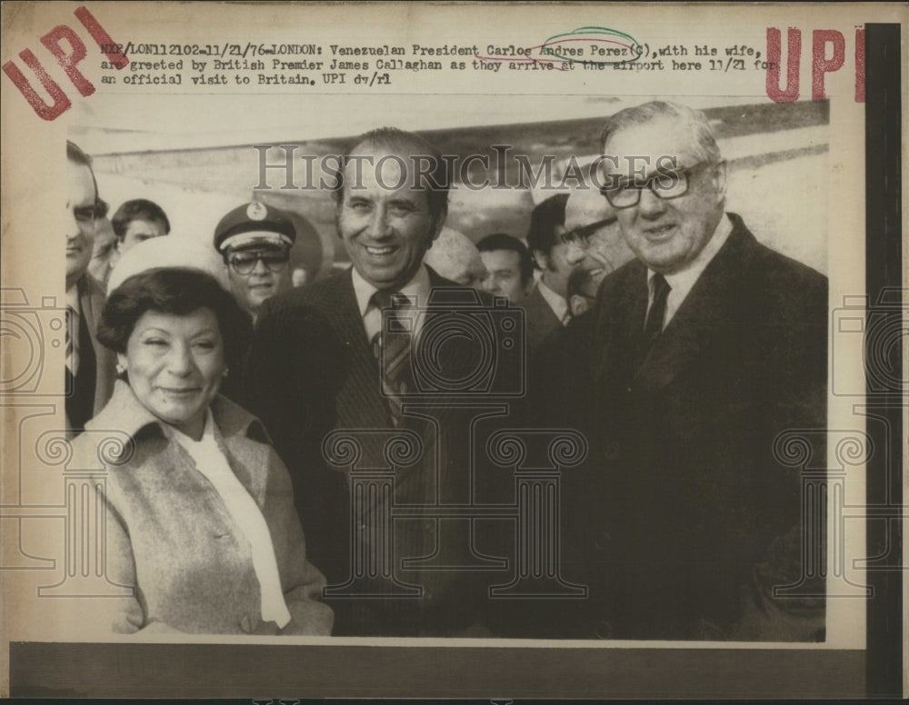 1976 Press Photo Carlos Andres Perez James President