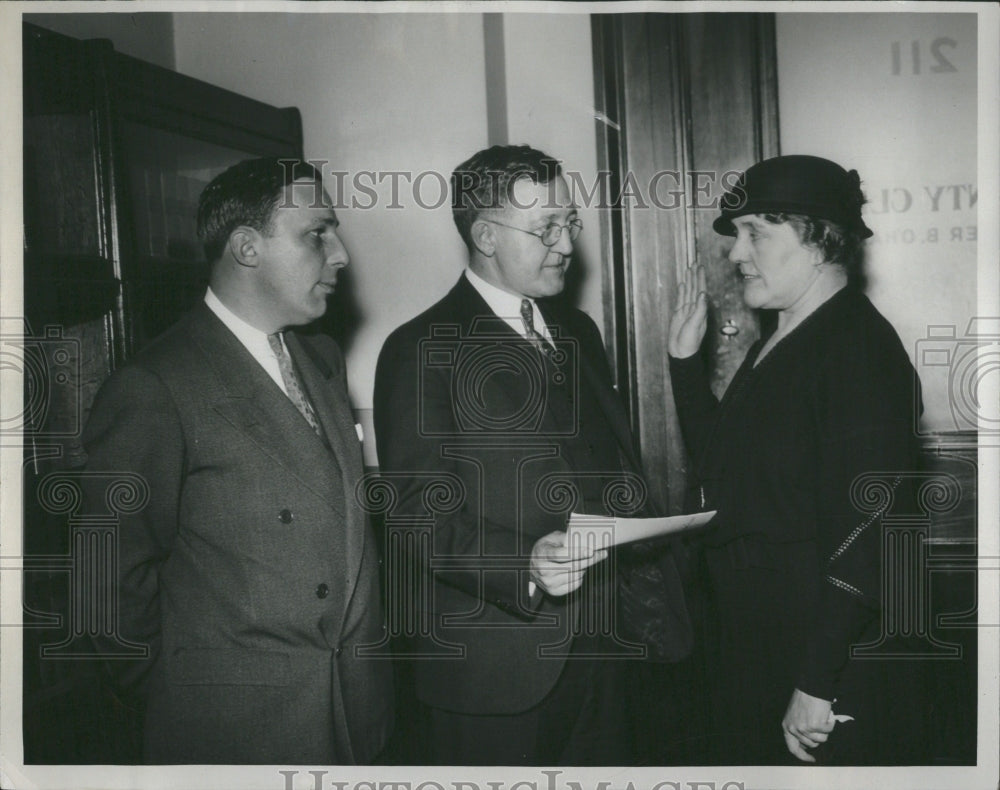 1933 Press Photo Nate S.Shapeno Elmore Bo&#39; Haun