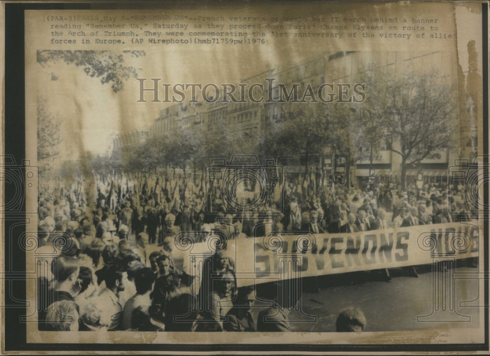 1976 Press Photo Remember Us Sodvenons Alllie force Eu