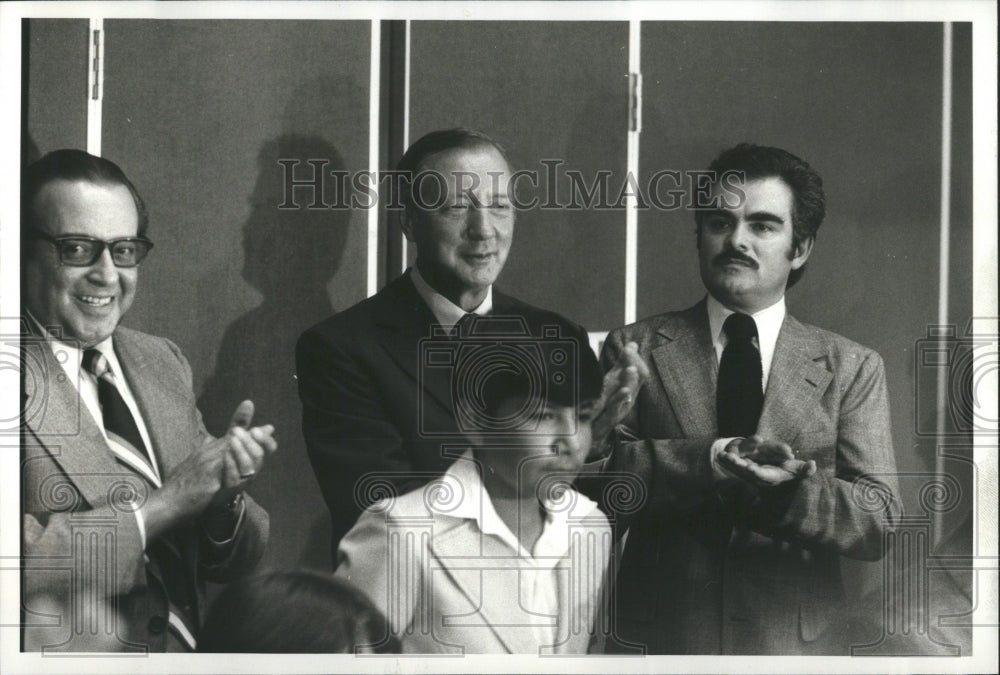 1977 Press Photo Laflin Bento Juarez High School Mexico