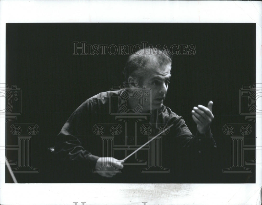 Press Photo Chicago symphony orchestra Daniel barenboim