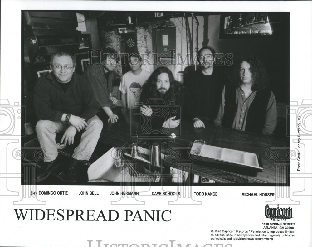 Press Photo Widespread Panic Rock Band Domingo Ortiz