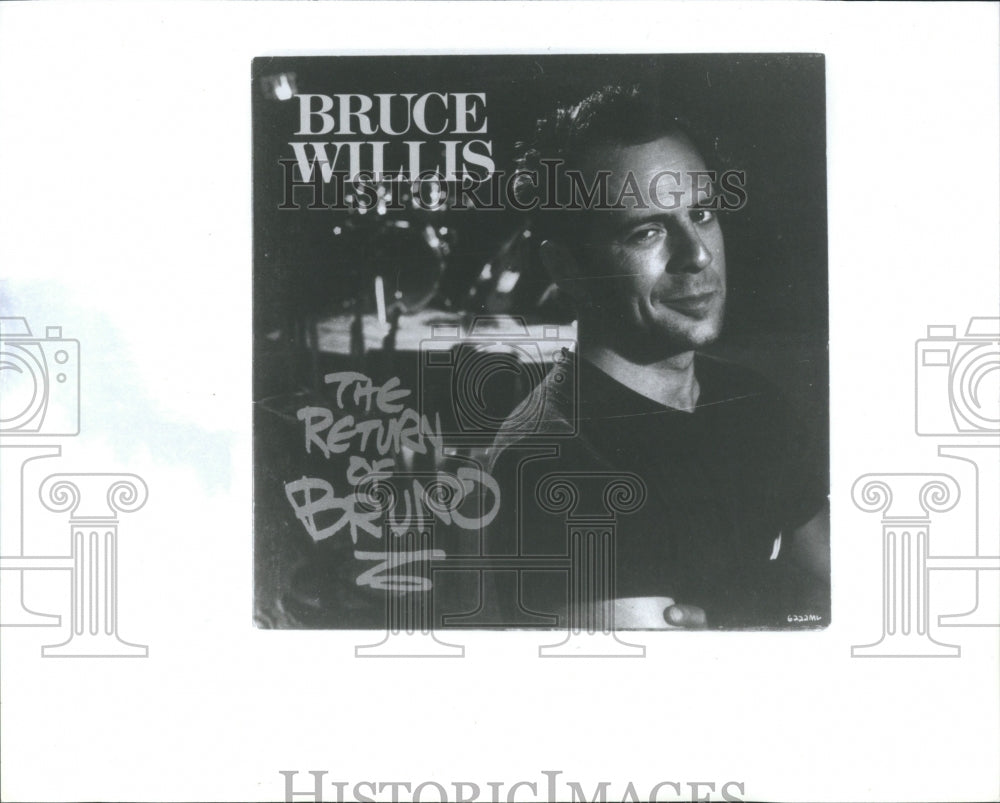 1991 Press Photo Bruce willis vocai cords