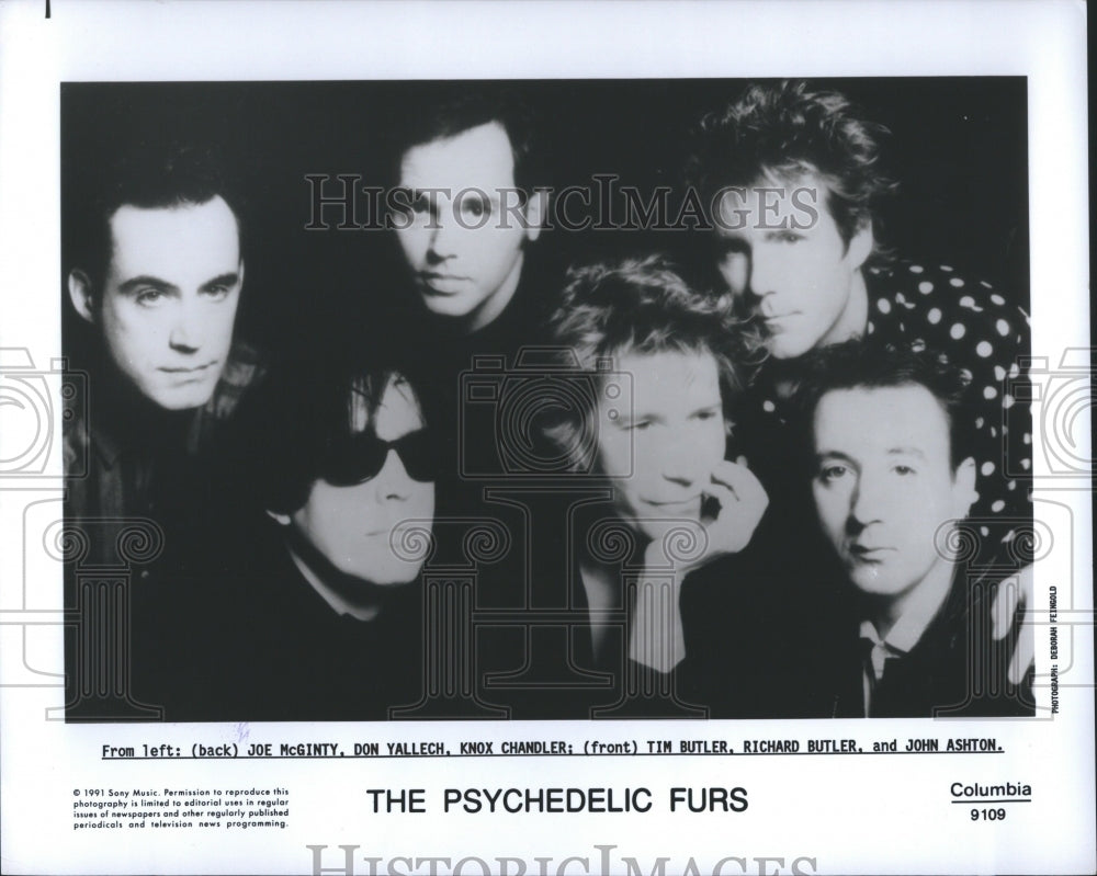 1991 Press Photo Phychedelic Furs Joe McGinty Don Yalle