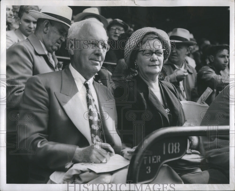 1963 Press Photo Mr Mrs Wilson Industrialist Canada