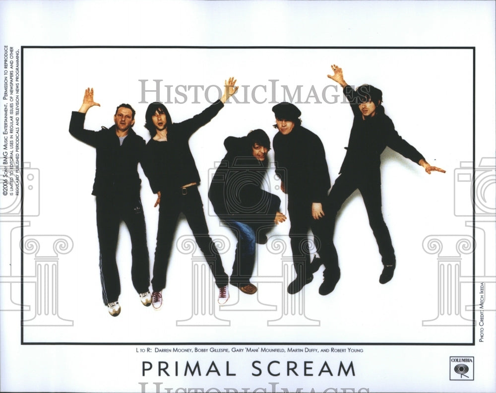 2006 Press Photo Primal Scream Music Troop