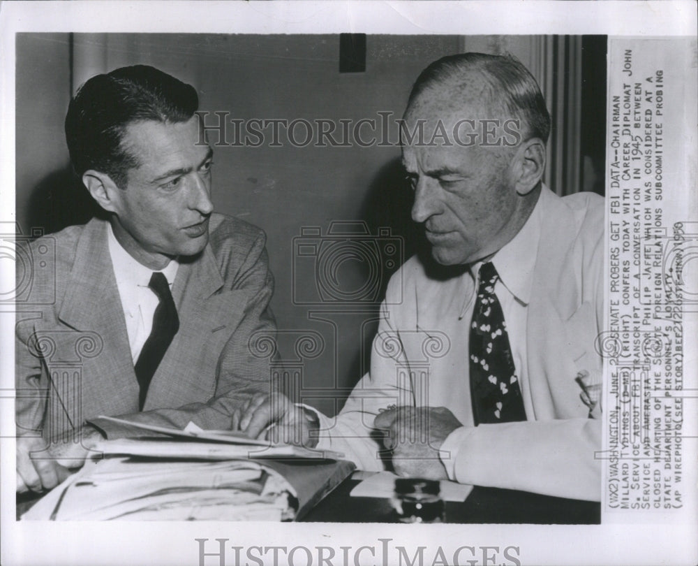 1950 Press Photo senate phillip faffe amerasia john