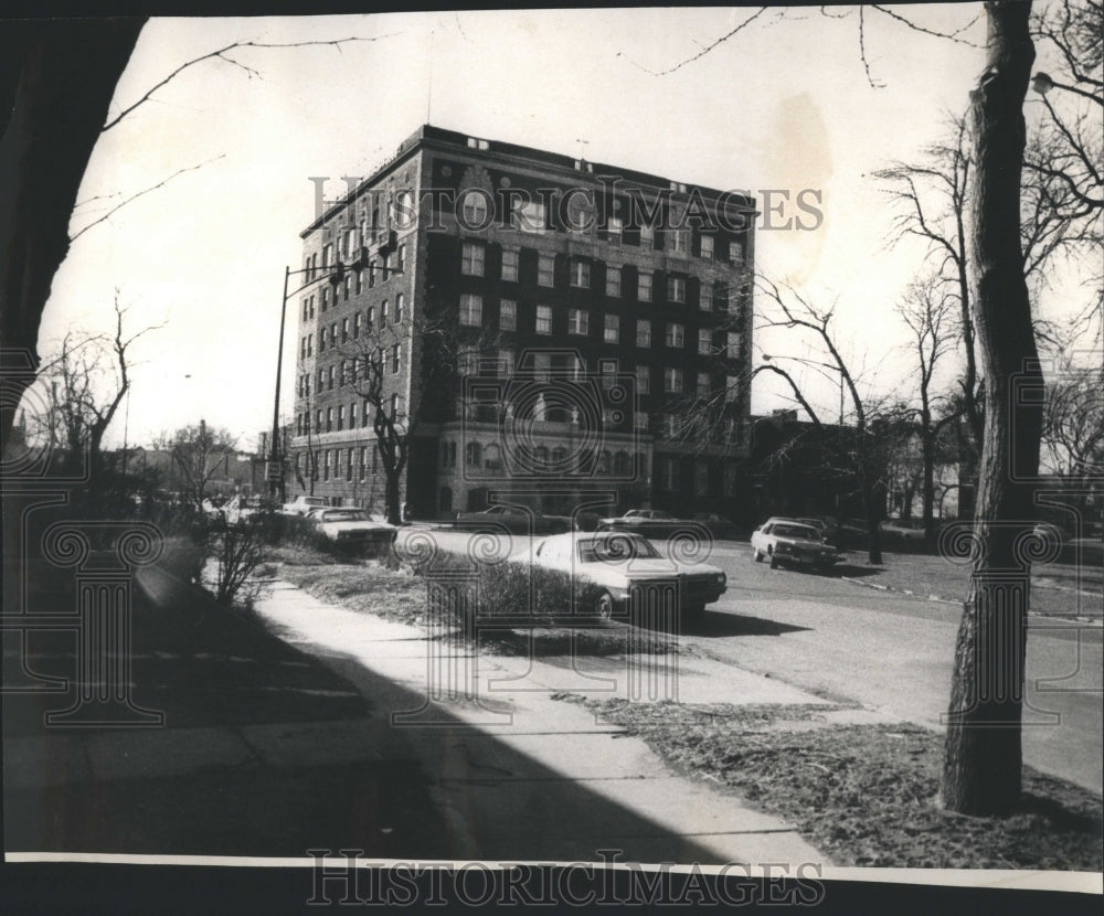 1972 Press Photo St George Hospital Old Fire Escape