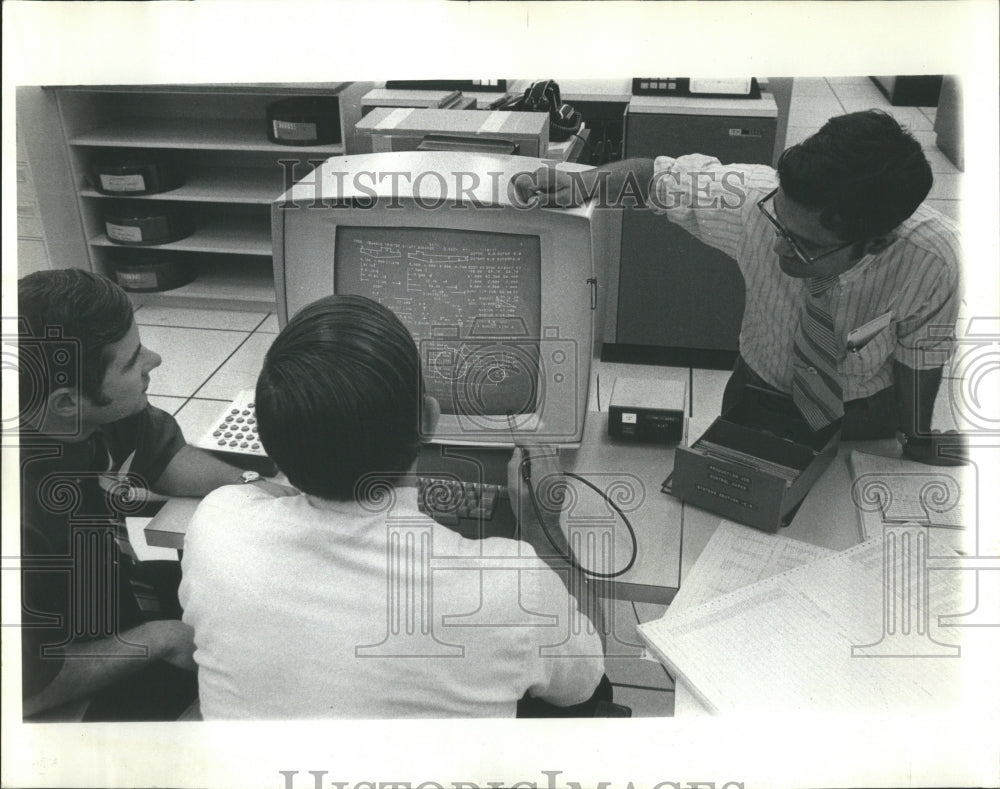 1971 Press Photo Design Engineers at International Harv