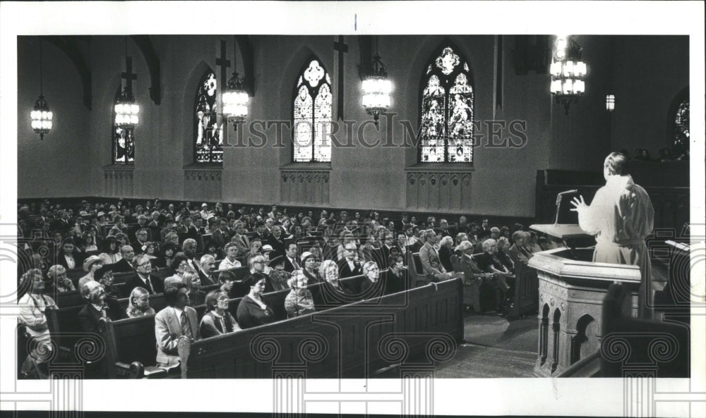 1980 Press Photo Episcopal Diocese Cathedral Church