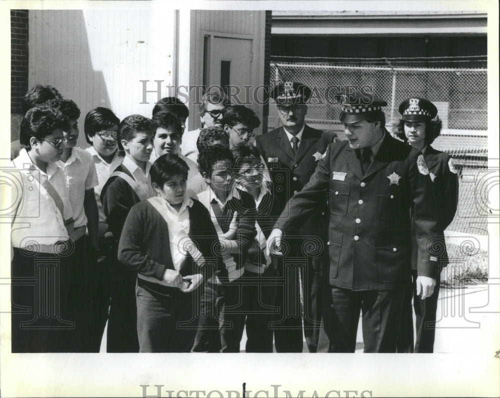 1988 Press Photo School Patrol St Ann Grade School