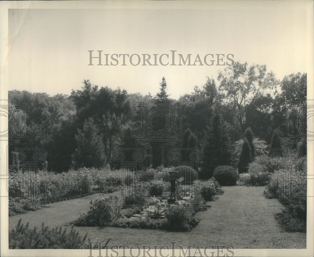 1955 Press Photo Italy International Friendship Gardens