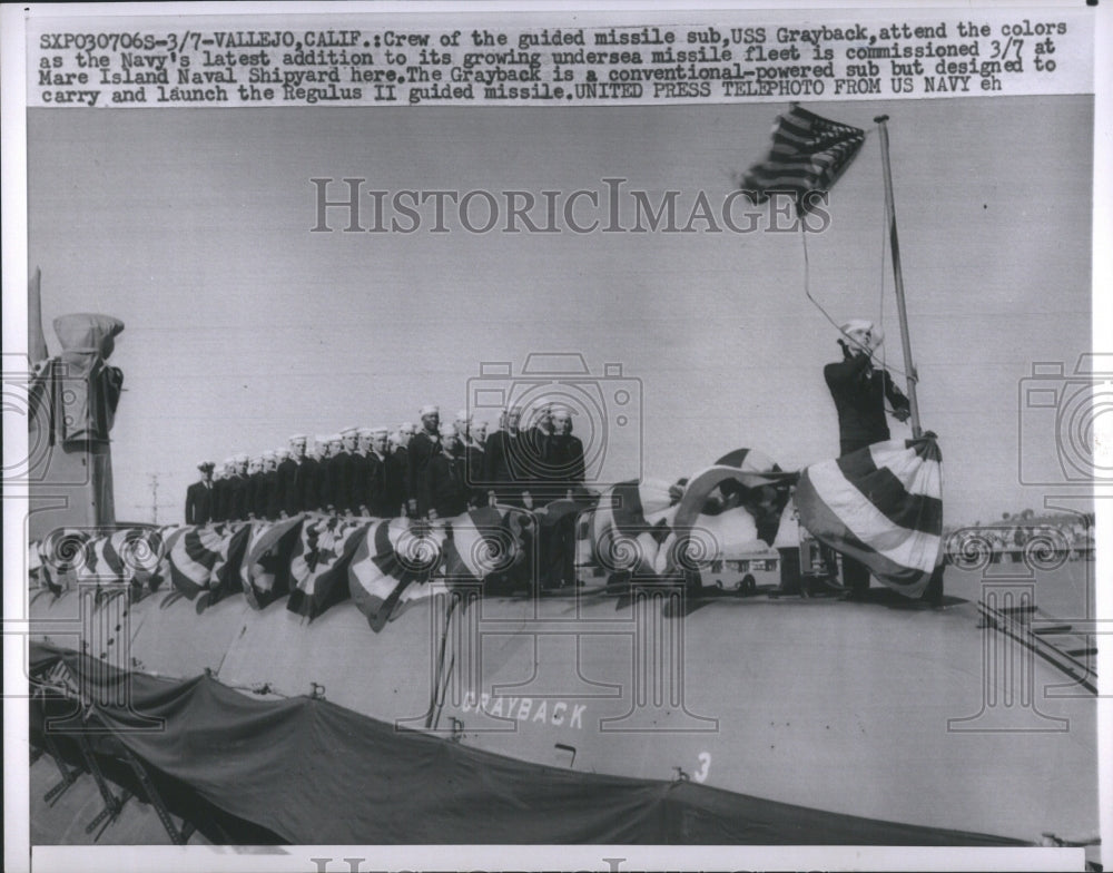 1958 Press Photo Crew of the Grayback