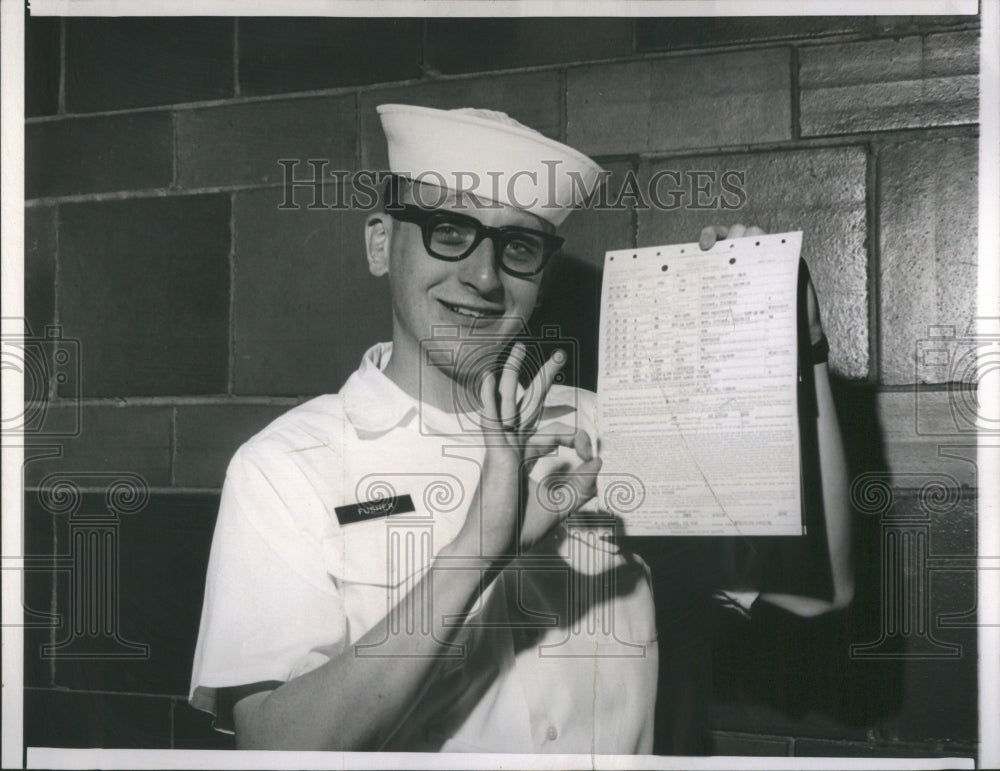 1966 Press Photo United States USN Warfare Service