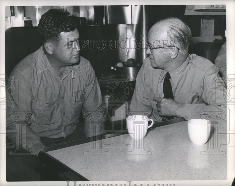 1955 Press Photo Admiral Robert Operarny