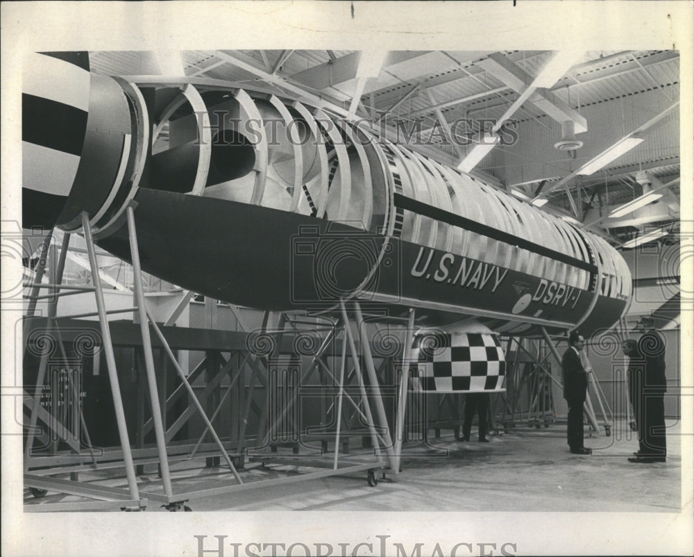 1967 Press Photo Submergence Vehicle