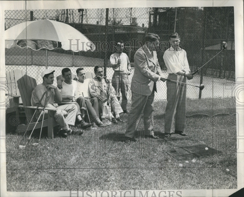 1947 Press Photo Veterans Rehabilitation